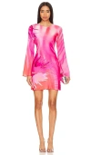 Hemant & Nandita Abira Mini Dress In 粉色