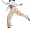 Hemant & Nandita Aira Schiffly Cotton Pants In Off White In White