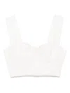 Hemant & Nandita Broderie-anglaise Top In White