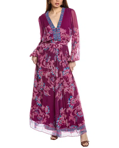 HEMANT & NANDITA CHIFFON MAXI DRESS