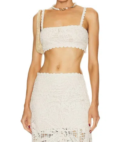 Hemant & Nandita Goa Bandeau Top In Off-white