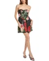 Hemant & Nandita Corseted Mini Dress In Black