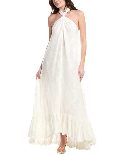Hemant & Nandita Halter Maxi Dress In White
