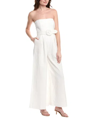 Hemant & Nandita Linen-blend Jumpsuit In White