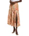Hemant & Nandita Midi Skirt In Brown