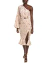 Hemant & Nandita One-shoulder Midi Dress In White
