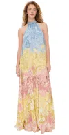 Hemant & Nandita Fiza Long Dress In Multi