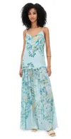 Hemant & Nandita Maxi Dress Blue Yellow Mix In Blue Yellow Mix
