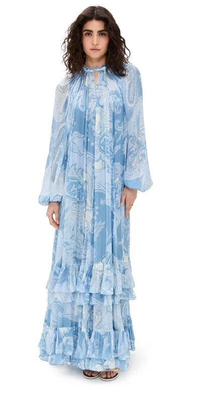 Hemant & Nandita Maxi Dress Powder Blue
