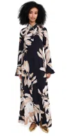 Hemant & Nandita Maxi Shirt Dress Black Mix In Black Mix