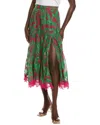 Hemant & Nandita Maxi Skirt In Green