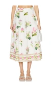 Hemant & Nandita Midi Skirt In White