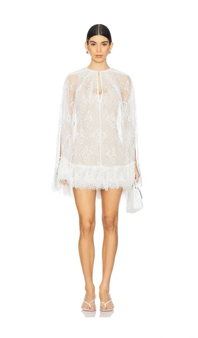 Hemant & Nandita Mini Cape With Slip In White