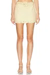 Hemant & Nandita Nain Belt Mini Skirt In Yellow
