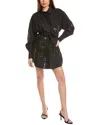 Hemant & Nandita Oversized Eyelet Shirt In Black