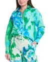 HEMANT & NANDITA OVERSIZED LINEN-BLEND SHIRT