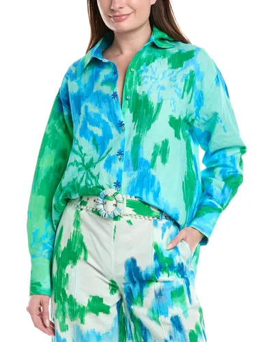 Hemant & Nandita Oversized Linen-blend Shirt