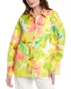 Hemant & Nandita Oversized Linen-blend Shirt In Yellow
