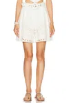 Hemant & Nandita Bermuda With Emb In Off White