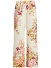 Hemant & Nandita Flared Pants Ivory Mix In White