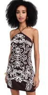 Hemant & Nandita Short Dress Brown In Brown