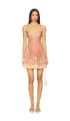 Hemant & Nandita Short Dress In Pink