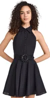 Hemant & Nandita Short Dress With Buckle Belt Black In Black