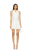 Hemant & Nandita Short Dress With Buckle Belt In White