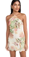 Hemant & Nandita Short Eyelet Dress Off White Floral In Off White Floral