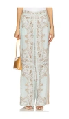 Hemant & Nandita Straight Pants In Baby Blue