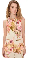 Hemant & Nandita Waist Coat Off White Mix In Off White Mix