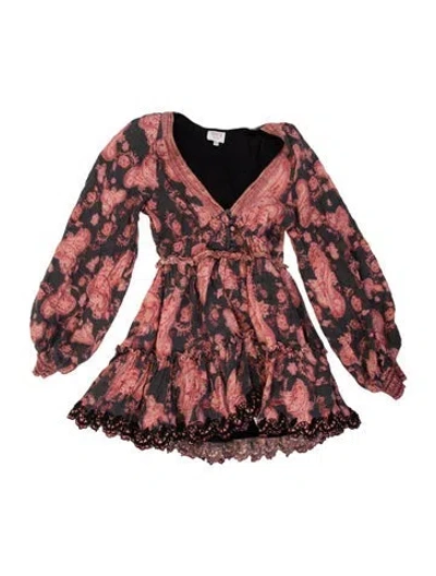 Pre-owned Hemanta & Nandita Wool Mini Dress In Multi