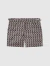 Hemingsworth Ikat-print Swim Shorts In Black