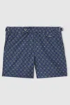 Hemingsworth Ikat-print Swim Shorts In Blue