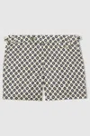 Hemingsworth Ikat-print Swim Shorts In Bone