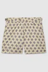 Hemingsworth Ikat-print Swim Shorts In Ecru