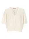 Hemisphere Buttoned Cardigan In Neutral