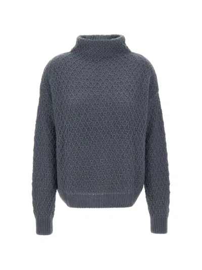 Hemisphere Cable-knit Sweater In Blue