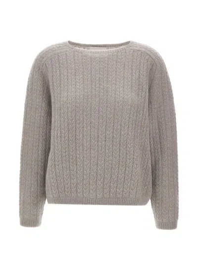 Hemisphere Cable-knit Sweater In Gray