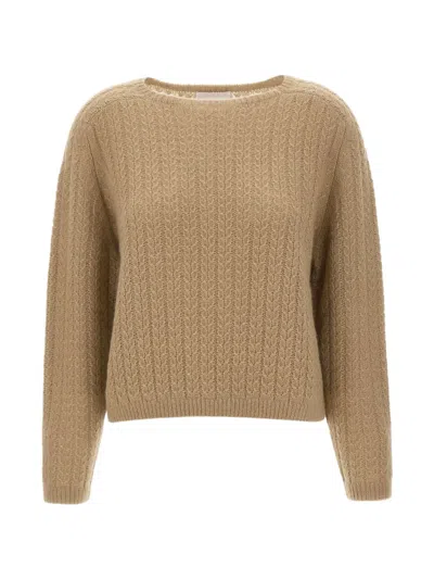 Hemisphere Cable-knit Sweater In Green