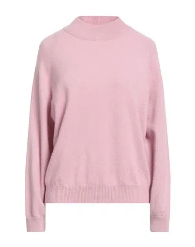 Hemisphere Cashmere Woman Turtleneck Pink Size 12 Cashmere