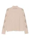 Hemisphere Diamond-pattern Sweater In Neutral