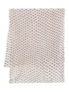Hemisphere Geometric-pattern Scarf In Neutral