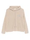 Hemisphere Logo Hooded Hoodie In Neutral