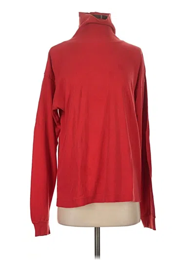 Pre-owned Hemisphere Long Sleeve Turtleneck In Red