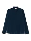 Hemisphere Long-sleeved Blouse In Blue