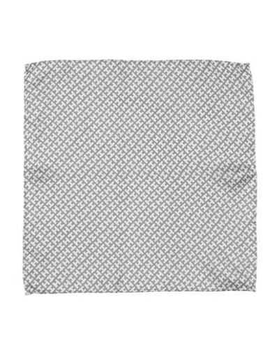 Hemisphere Man Scarf Military Green Size - Silk In Gray