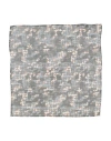 Hemisphere Man Scarf Sage Green Size - Wool, Linen In Gray