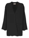 Hemisphere Open-front Cardigan In Black