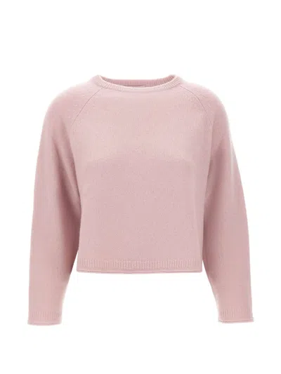 Hemisphere Raglan-sleeve Cashmere Sweater In Pink